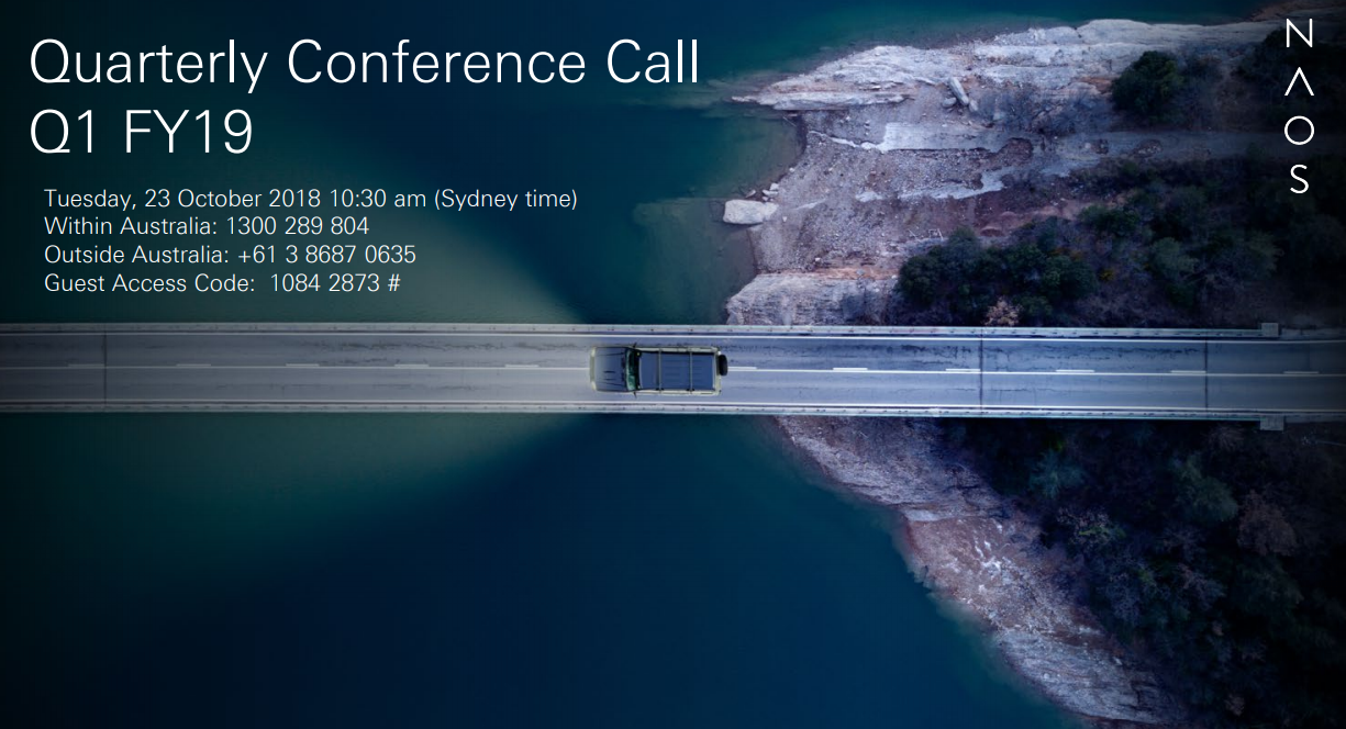 Q1FY19 conference call